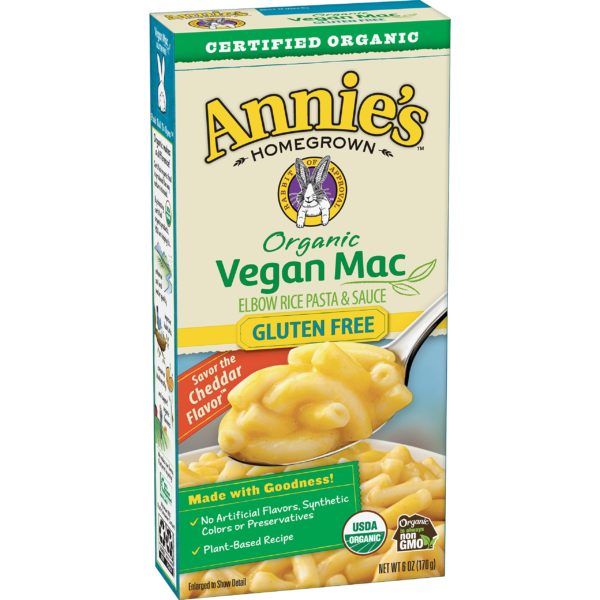 annies organic vegan gluten free elbows creamy sauce macaroni cheese 12 boxes 6oz pack of 12 packaging may vary 5e32de00df4d2