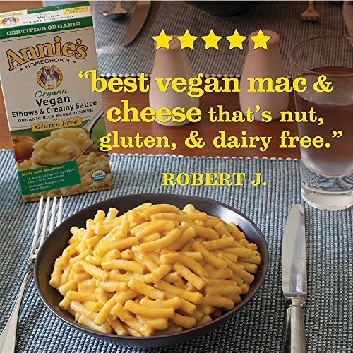 annies organic vegan gluten free elbows creamy sauce macaroni cheese 12 boxes 6oz pack of 12 packaging may vary 5e32de10d5dc4