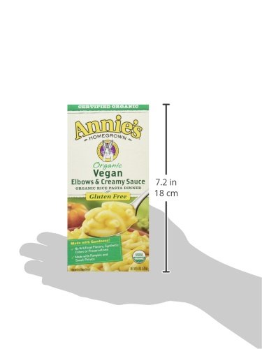 annies organic vegan gluten free elbows creamy sauce macaroni cheese 12 boxes 6oz pack of 12 packaging may vary 5e32de1363ad9