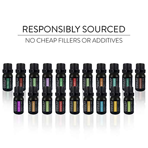 aromatherapy essential oil diffuser gift set 400ml ultrasonic diffuser with 20 essential plant oils 4 timer 7 ambient light settings therapeutic grade essential oils 5e18f7040d241