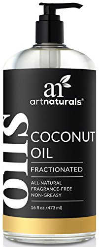 artnaturals premium fractionated coconut oil 16 fl oz 473ml 100 natural pure therapeutic grade carrier and massage oil for hair and skin or diluting arom 5e18f278ae44a