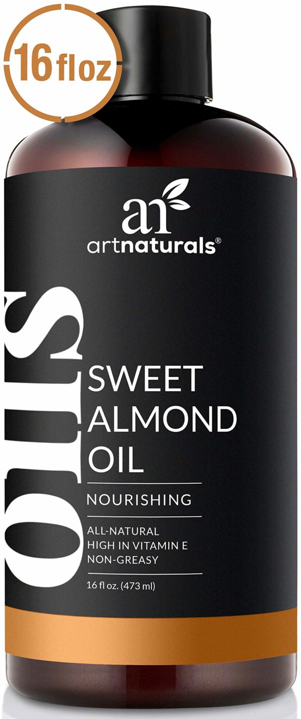 artnaturals premium sweet almond oil 16 fl oz 473ml 100 natural pure therapeutic grade unrefined carrier and massage oil for hair body and skin or dilut 5e19f0cc4544e