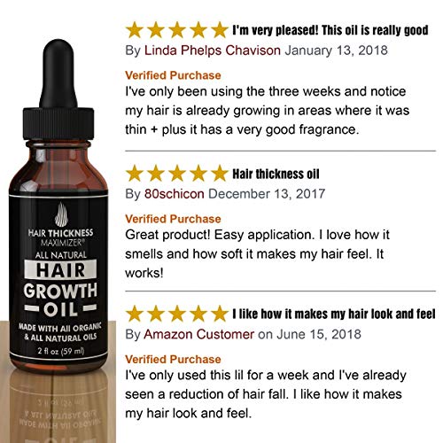 best organic hair growth oils guaranteed stop hair loss now by hair thickness maximizer best treatment for hair thinning hair thickening serum with organic wild black castor oil jojoba argan oil 5e19ef4ec4c4a