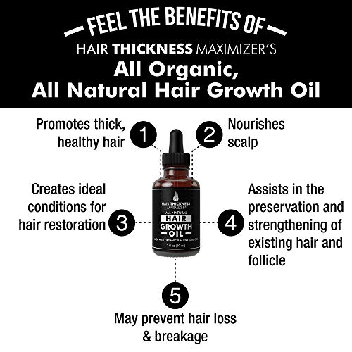 best organic hair growth oils guaranteed stop hair loss now by hair thickness maximizer best treatment for hair thinning hair thickening serum with organic wild black castor oil jojoba argan oil 5e19ef4fd2458