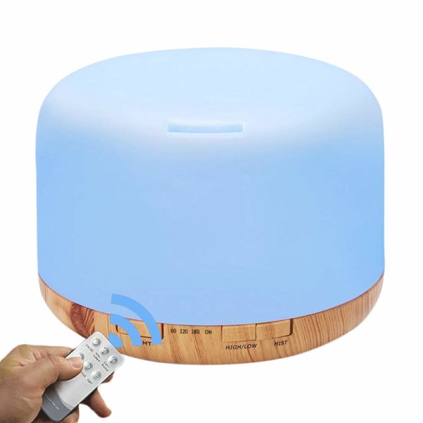 cosscci aromatherapy essential oil diffuser humidifier 500ml ultrasonic cool air mist humidifier with remote control auto shut off timers setting for baby bedroom home office large room 5e18ef5daa8f6