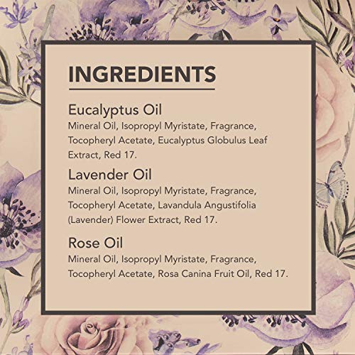 ellen tracy floral body oil set three essential bath oils for relaxation perfect gift for women and girls eucalyptus lavender rose 5e18f2cb8a4f3