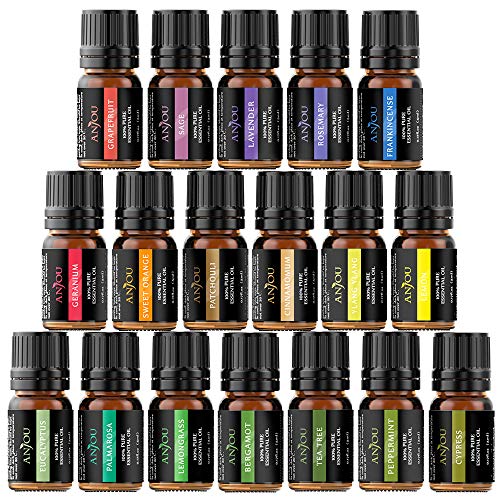 essential oils anjou 18pcs aromatherapy oil upgraded gift set pure therapeutic grade popular fragrance oils blends for diffuser air fresher home office spa auto 5e1e73e42737a