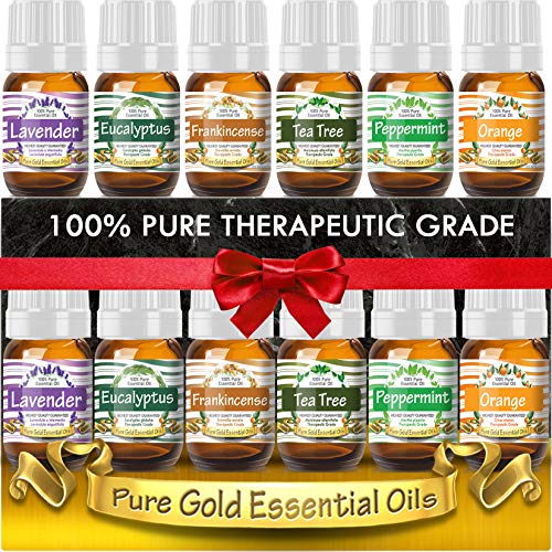 essential oils gift set of top 6 lavender peppermint tea tree orange frankincense and eucalyptus 100 pure natural for diffuser aromatherapy topical use 5e1e74d9750ab