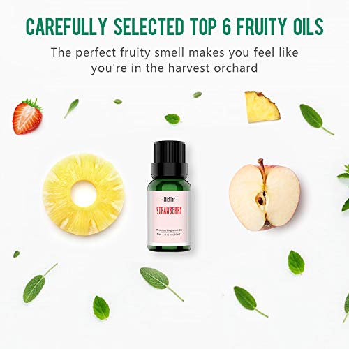fruity fragrance oils set mitflor aromatherapy therapeutic fruit oils kit gift for diffuser massage pineapple guava strawberry passion fruit apple fig 6 x 10ml 5e1e7b66bead0