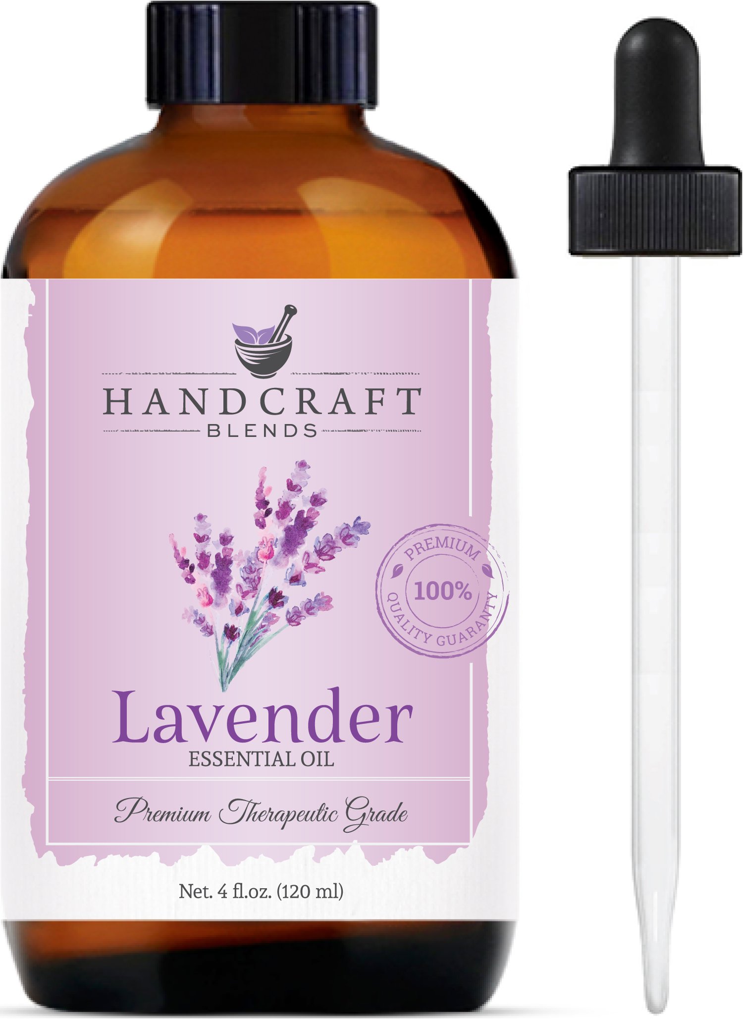 handcraft lavender essential oil huge 4 oz 100 pure natural premium therapeutic grade with premium glass dropper 5e18eed23d337