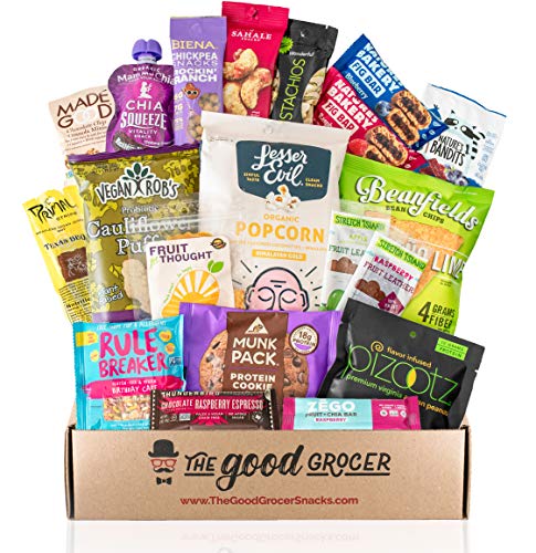 healthy vegan snacks care package plant based non gmo vegan jerky snack bars protein cookies crispy fruit nuts healthy gift basket alternative snack variety pack college student care package 5e32dbc29495e