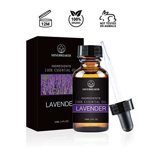 lavender essential oil mindbreaker 100 pure organic therapeutic grade essential oil get better sleep aromatherapy anti inflammatory relieves headaches 4 oz 5e18f0d78cc06
