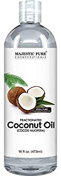 majestic pure fractionated coconut oil for aromatherapy relaxing massage carrier oil for diluting essential oils hair skin care benefits moisturizer softener 16 ounces 5e18f32ce564d