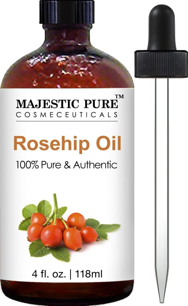 majestic pure rosehip oil for face nails hair and skin 100 pure natural cold pressed premium rose hip seed oil 4 oz 5e1b431884c3a
