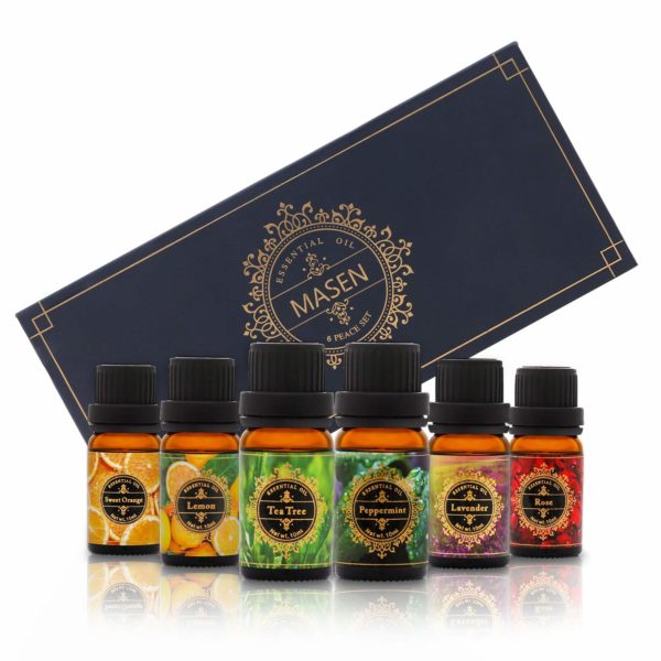 masen aromatherapy essential oil set for diffuser popular fragrance oils blends lavender rose lemon grass sweet orange tea tree peppermint long lasting scents 6 10ml 5e1e79a0204d3