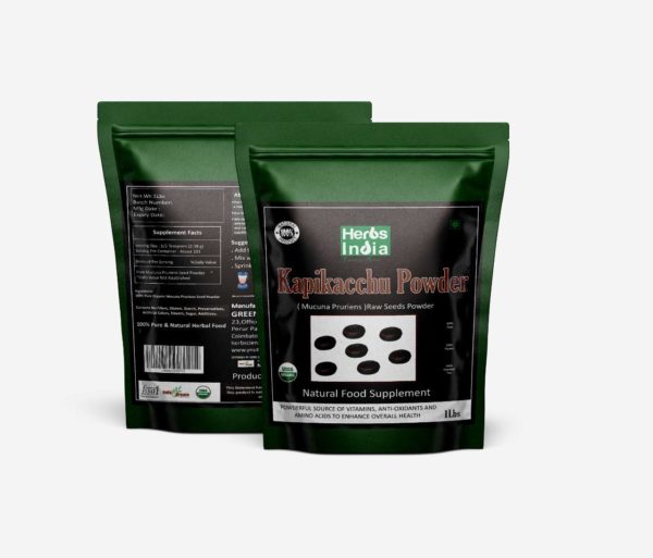 organic mucuna pruriens powder 16 ounces 1 pound usda certified organic premium powder herbsindia 5e1e712802c44