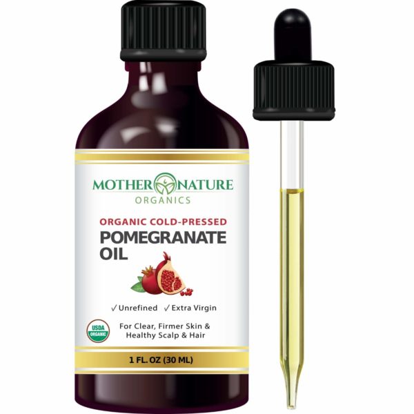 organic pomegranate seed oil pure unrefined cold pressed essential oil unclog pores remove dirt acne from skin nourishes hair and scalp natural antioxidant moisturizer 1 fl oz 5e19f1f7070be