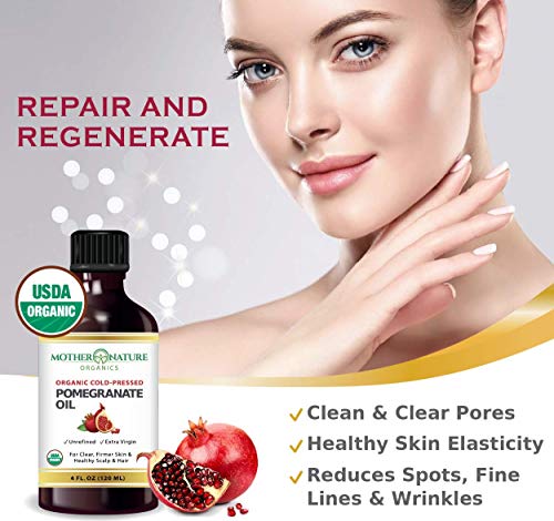organic pomegranate seed oil pure unrefined cold pressed essential oil unclog pores remove dirt acne from skin nourishes hair and scalp natural antioxidant moisturizer 1 fl oz 5e19f20ac4a33