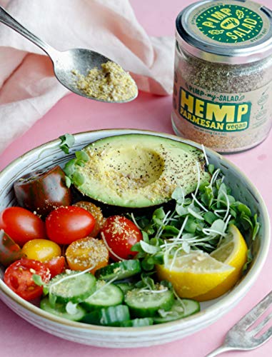 pimp my salad vegan hemp parmesan cheese substitute keto gluten free paleo dairy free meal salad toppers made with whole food ingredients eco jar 4 2 oz 5e32dd4689e8a