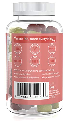 plus vitae apple cider vinegar gummies with ginger extract organic vegan non gmo acv supplement for detox cleanse and immunity pure metabolism support gummy fromthe mother8 5e1fbaa5323ee