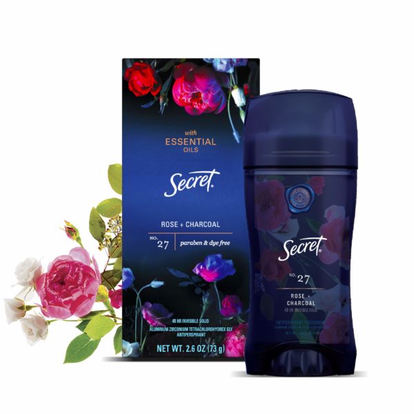 secret antiperspirant deodorant for women with pure essential oils rose charcoal scent 2 6 oz 5e18f02c82b16