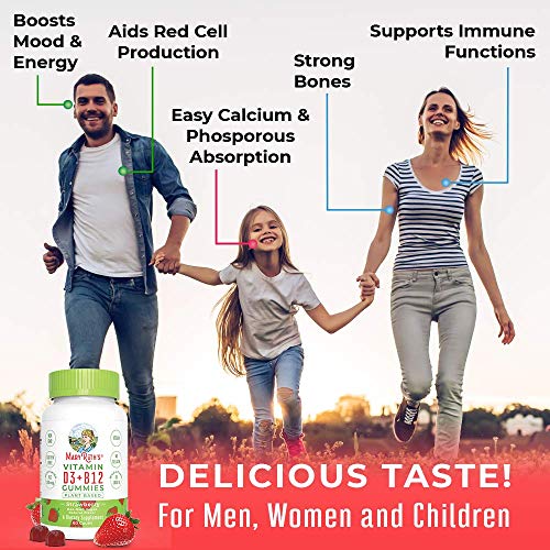 vegan vitamin d3b12 gummy plant based gummies by maryruths made w organic ingredients non gmo vegan paleo gluten free for men women kids 1000 iu vitamin d3 250 mcg vit 5e32dcc5296b7