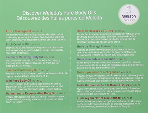weleda body oil essentials kit 0 34 fl oz pack of 6 variety pack 5e18f095ef435