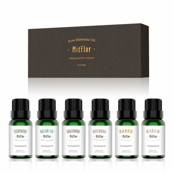 woody essential oils set mitflor 100 pure aromatherapy therapeutic woody oils kit gift for diffuser massage cedarwood birch balsam fir rosewood eaglewood nanmu essential oils